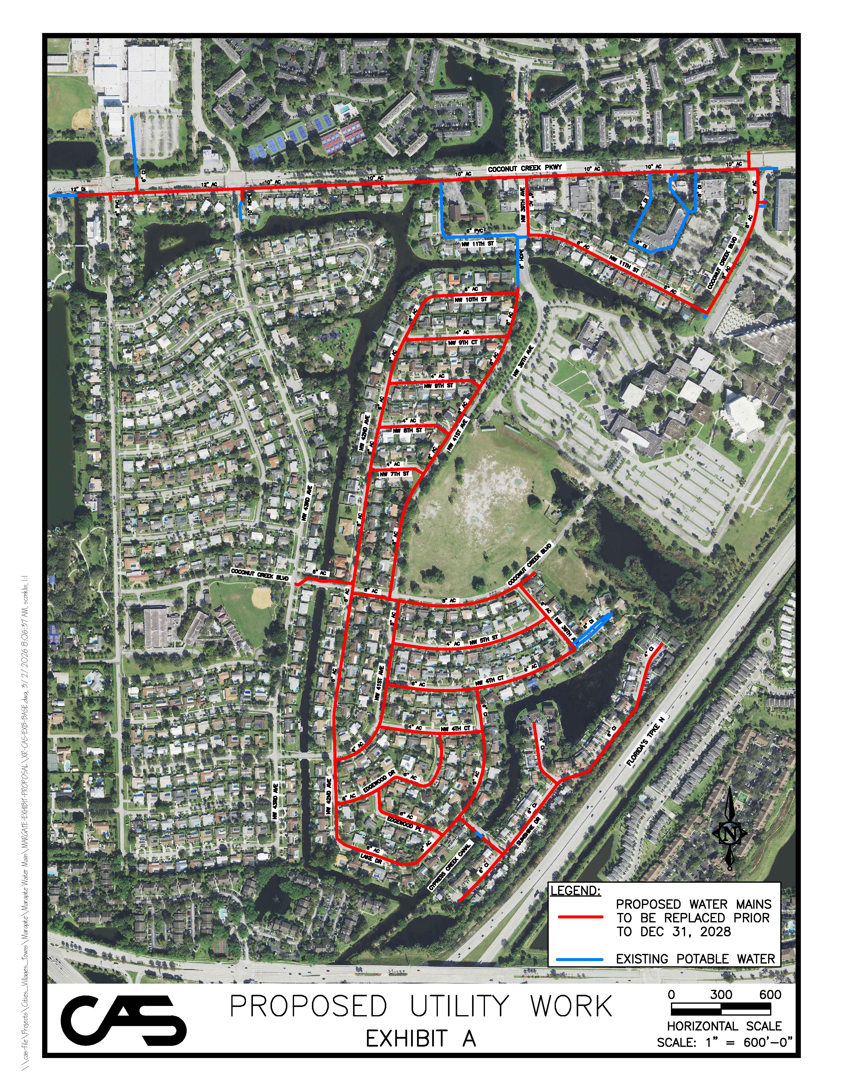 Proposed Utility Work Map