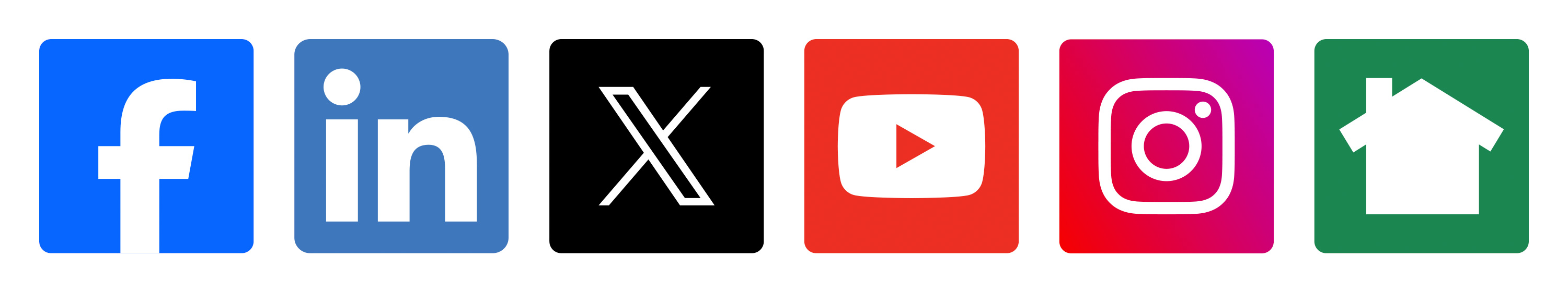 Social Media Bar Icons