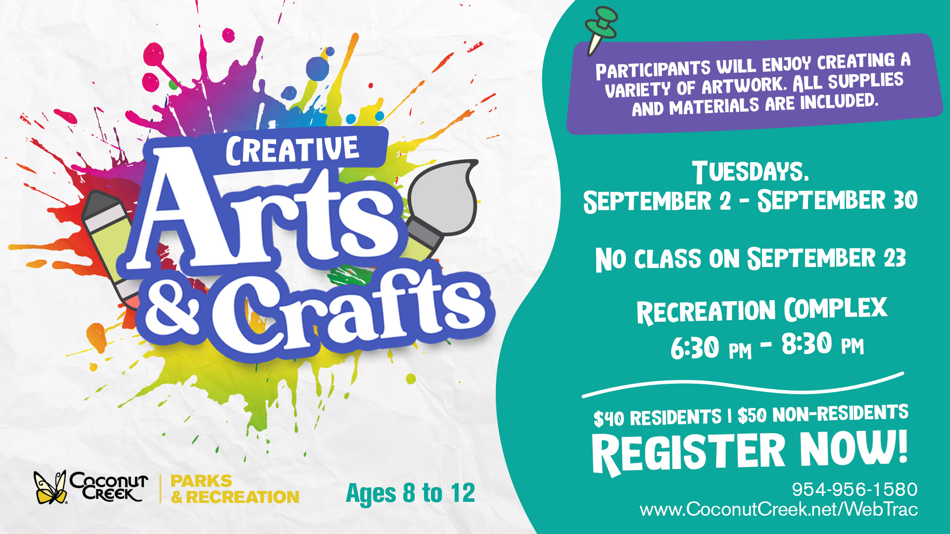 Coconut Creek Creative Arts and Crafts September 2025