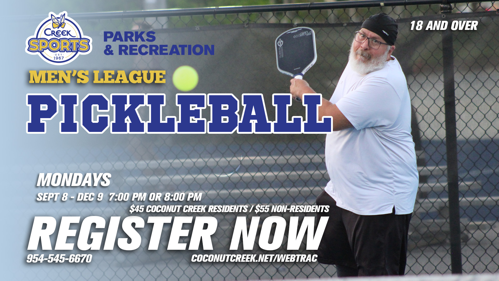Coconut Creek Sept 2025 Mens Pickleball League
