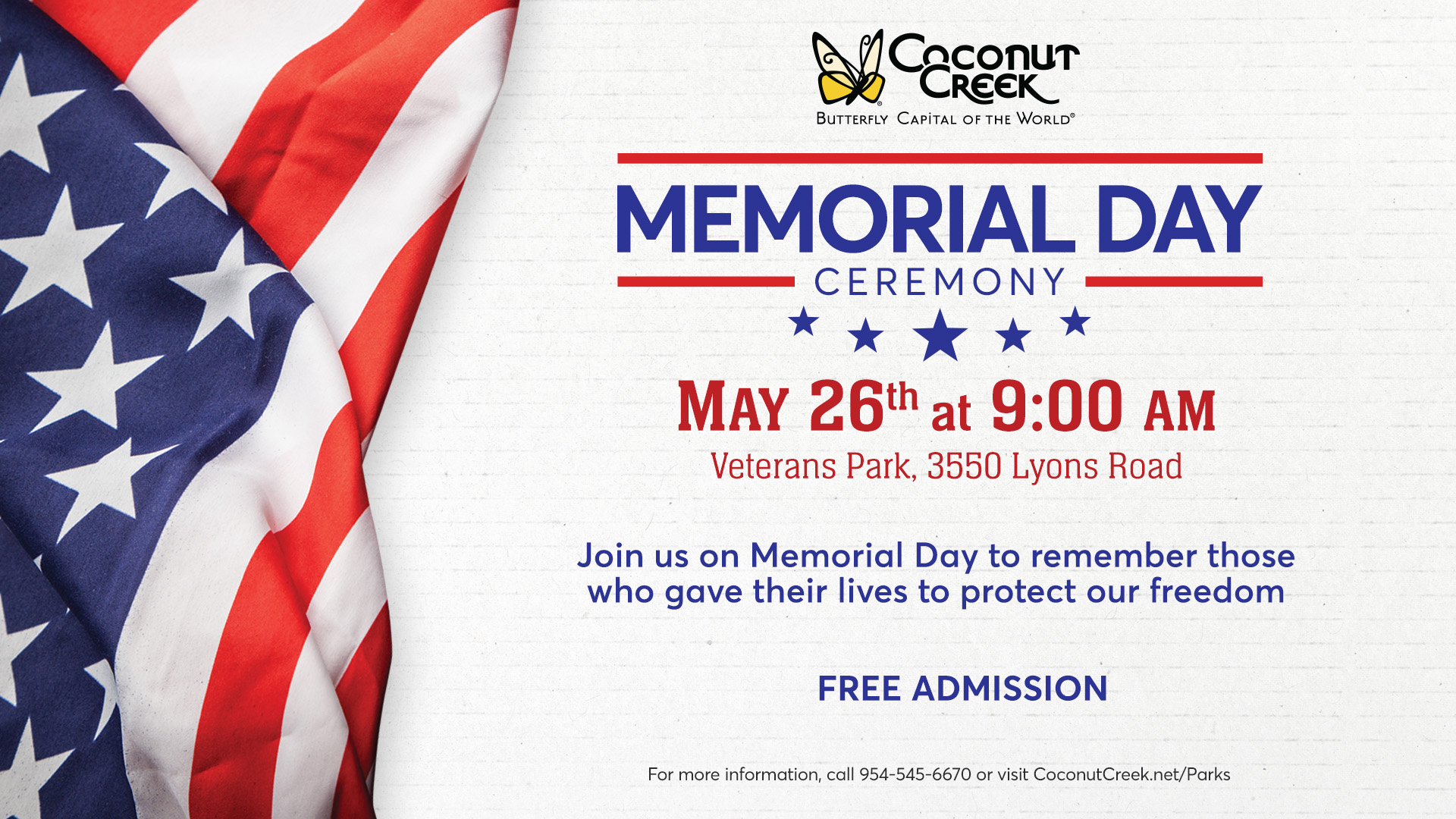 Coconut Creek Memorial Day Ceremony